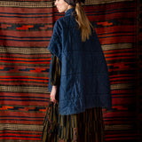 Kiki Cape Jacket - Dark Denim