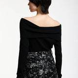 Killy Off Shoulder Jumper - Black