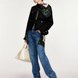 Kinetic Fringed Jacket - Black