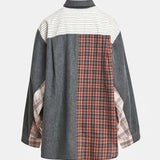 Kingsley Patchwork Shirt - Grey Multi