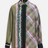 King Placed Print Shirt - Olive Garden