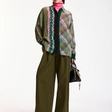 King Placed Print Shirt - Olive Garden