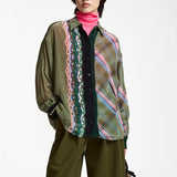 King Placed Print Shirt - Olive Garden