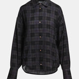 Kiss Shirt w Scarf - Dusty Grey