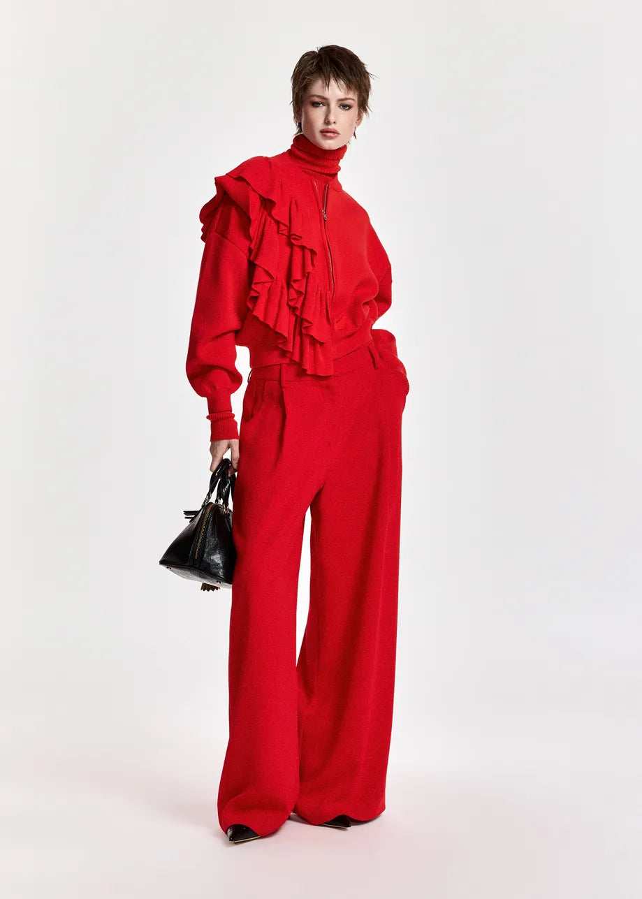 Kodi Frill Cardigan - Firestarter