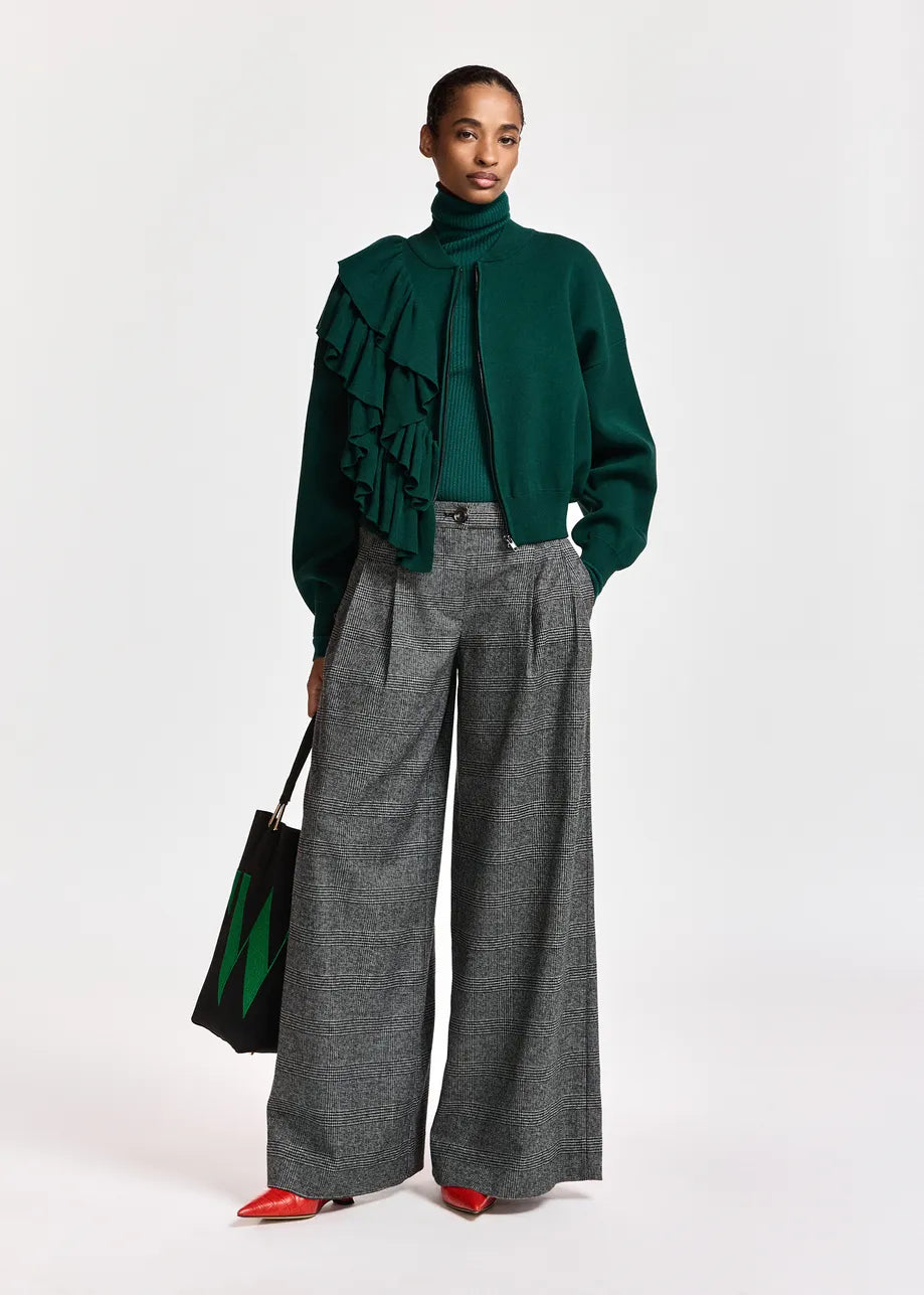 Kodi Frill Cardigan - Forest Whisper