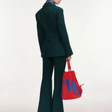 Konsiderate Trumpet Leg Trousers - Forest Whisper