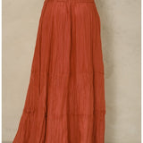 Kora Maxi Skirt - Rust