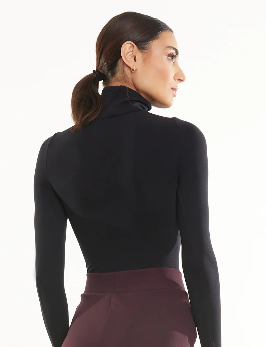 Commando Ballet Turtleneck Bodysuit - Black