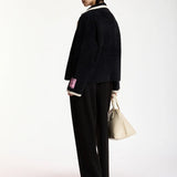 Kugar Contrast Cardigan - Black