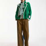 Kugar Contrast Cardigan - Kiwi Queen