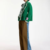 Kugar Contrast Cardigan - Kiwi Queen