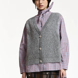 Kute Fabric Mix Shirt - Mushroom Mood