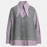 Kute Fabric Mix Shirt - Mushroom Mood