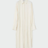 Kenza Fluid Viscose Rd Dress - Vanilla Ice