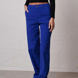 Larry Reg Trousers - Azure