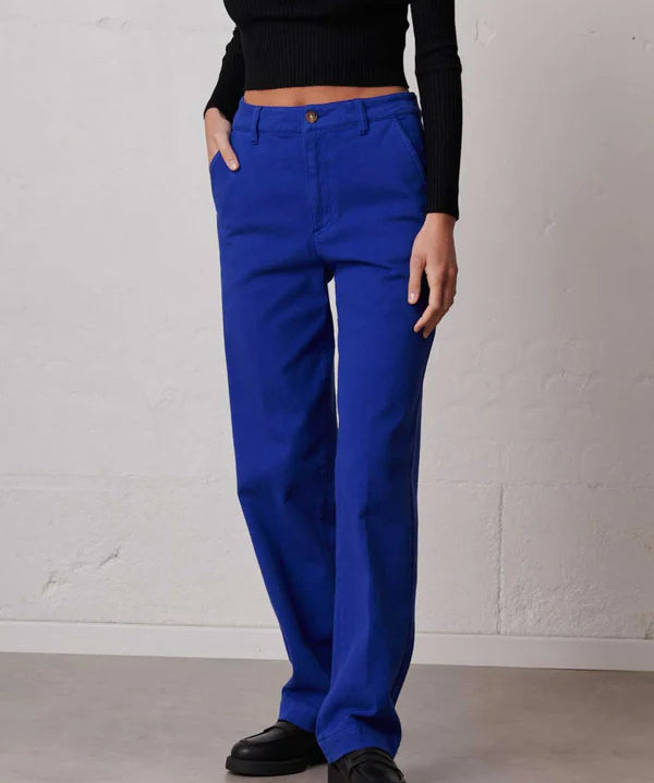 Larry Reg Trousers - Azure
