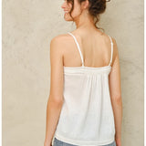 Livie Emb Top - White