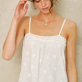 Livie Emb Top - White
