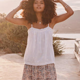 Livie Emb Top - White