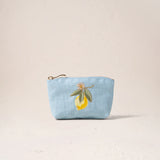 Lemon Blossom Coin Purse - French Blue