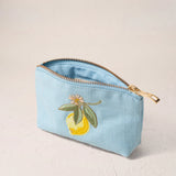 Lemon Blossom Coin Purse - French Blue