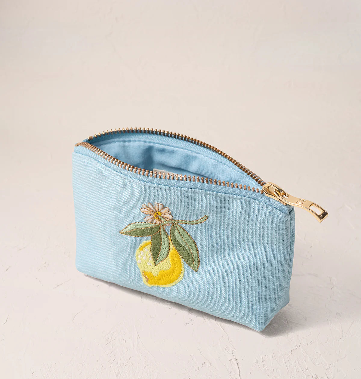 Lemon Blossom Coin Purse - French Blue