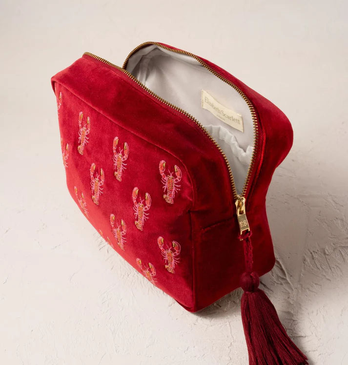 Lobster Wash Bag - Rouge