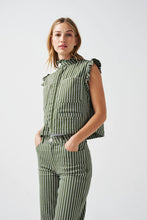 Load image into Gallery viewer, Seventy + Mochi Mabel Jeans - Striped Khaki
