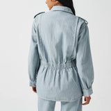 Dani Jacket - Herringbone Denim