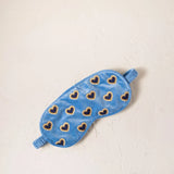 Love Hearts Eye Mask - Cornflower Blue