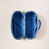 Love Hearts Open Flat Makeup Bag - Cornflower Blue