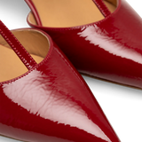 Lucca Patent Heels - Cranberry