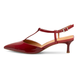 Lucca Patent Heels - Cranberry