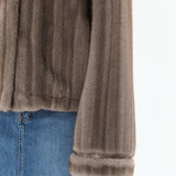 Macy Faux Fur Jacket - Grey