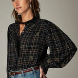 COMING SOON Coco Blouse - Noir Plaid