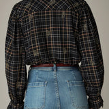 COMING SOON Coco Blouse - Noir Plaid