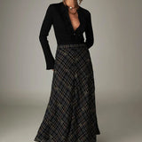 Nelly Skirt - Noir Plaid