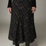 Nelly Skirt - Noir Plaid