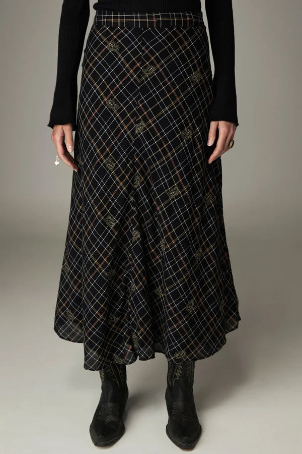 Nelly Skirt - Noir Plaid