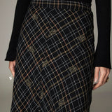 Nelly Skirt - Noir Plaid