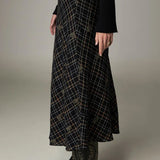 Nelly Skirt - Noir Plaid