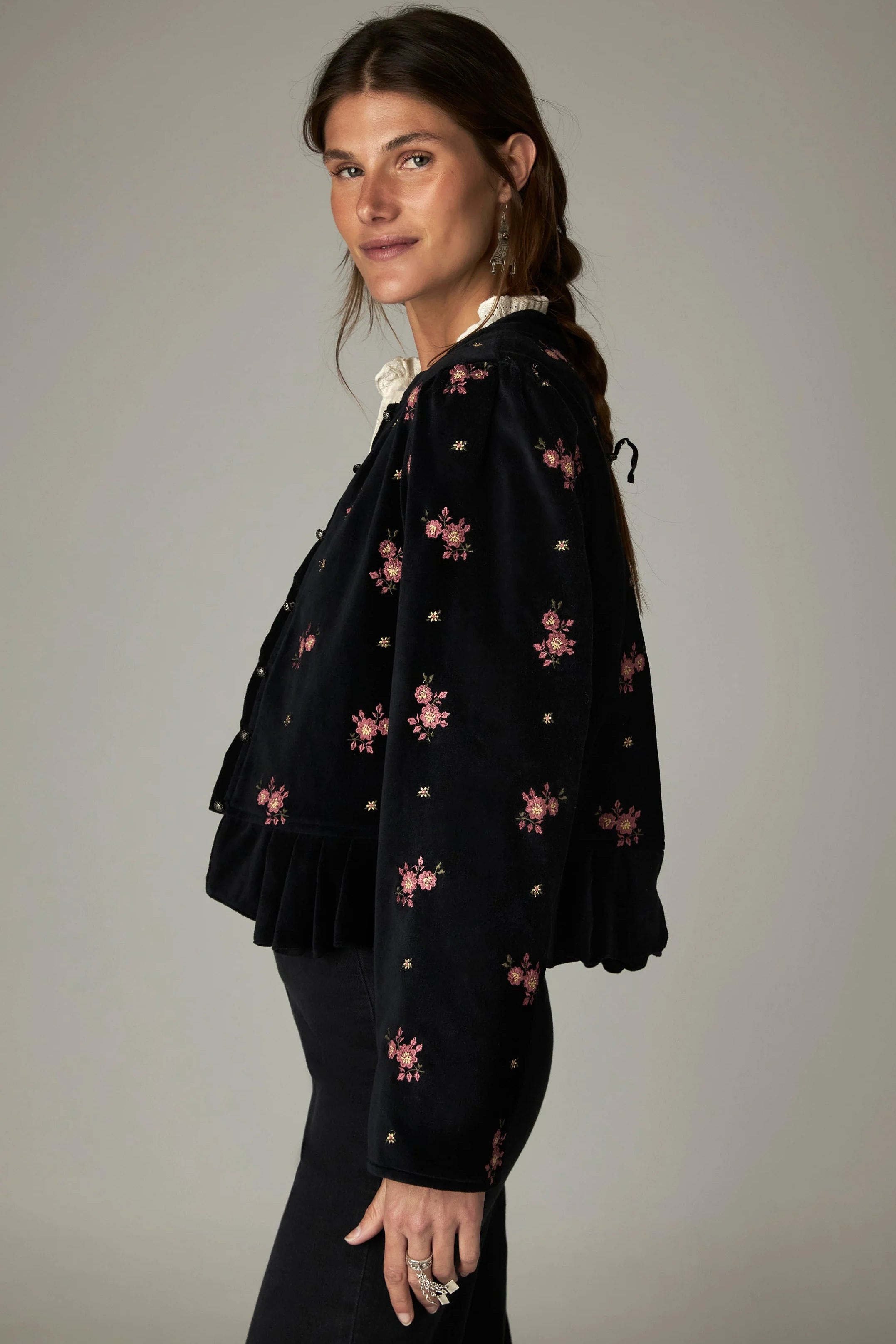 COMING SOON Antoinette Jacket - Night Roses