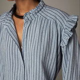 COMING SOON Nilo Shirt - Blue Mist Stripes