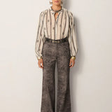 Perla Blouse - Ivory Paisley