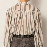 Perla Blouse - Ivory Paisley