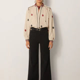 Colette Blouse - Ivory Checks