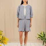 Mary Shorts - Navy Gingham