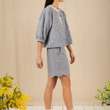 Mary Shorts - Navy Gingham