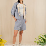 Mary Shorts - Navy Gingham